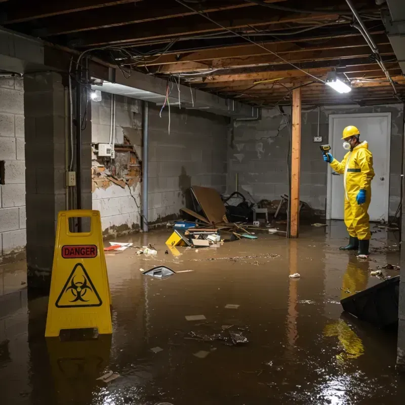 Flooded Basement Electrical Hazard in McGehee, AR Property